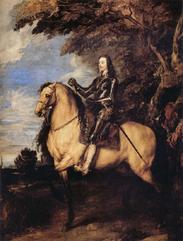 Anthony Van Dyck Equestrain Portrait of Charles I Norge oil painting art